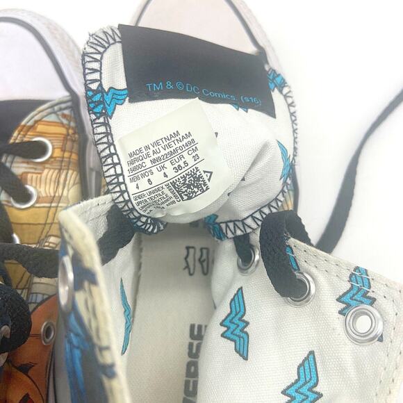 Converse Chuck Taylor All Star High x DC Comics Wonder Woman W6 M4 154900C Women - Picture 8 of 9